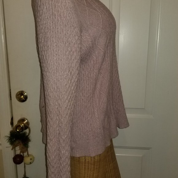 Jilly Cable Knit Pullover Blush/Mauve XXL - Picture 4 of 6